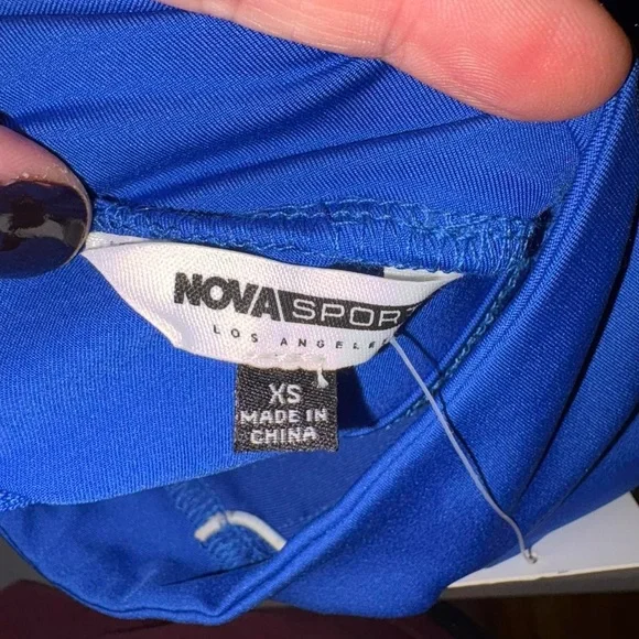 Fashion Nova Blue Strappy Jumpsuit - Picture 7 of 9